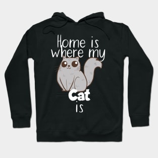 Pet home ist where my cat is Hoodie